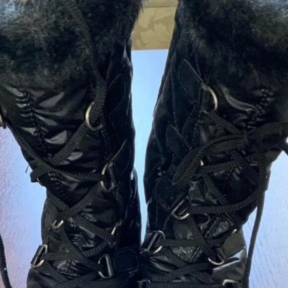 Olang quilted boots with retractable cleats in size 39 (8) - Picture 4 of 16